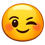 ;) or :wink: